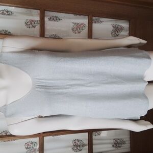 Eileen Fisher light blue silk/linen sleeveless sweater,  size Small.